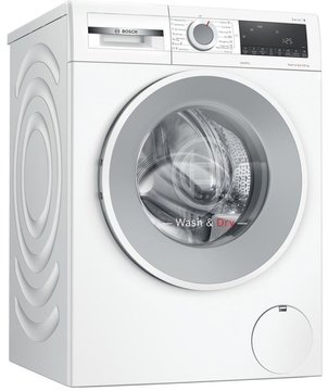 Стирально-сушильная машина Bosch фронтальная, 9(6)кг, 1400, A, 60см, дисплей, белый WNA14400ME фото