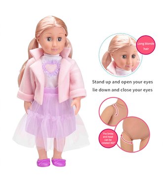 Кукла для девочек "A" 2045 мягконабивная Кукла "A" 2045 2045 фото