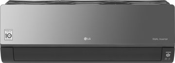 Кондиціонер LG Artcool Mirror AC09BQ, 25 м2, інвертор, A++/A+, до -15°С, R32, Wi-Fi, чорний AC09BQ фото