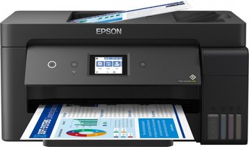 МФУ ink color A3 Epson EcoTank L14150 38_24 ppm Fax ADF Duplex USB Ethernet Wi-Fi 4 inks Black Pigment C11CH96404 фото