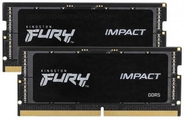 Пам'ять ноутбука Kingston DDR5 32GB KIT (16GBx2) 4800 FURY Impact (KF548S38IBK2-32) KF548S38IBK2-32 фото