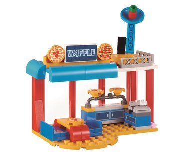 Конструктор Super Wings Small Blocks Buildable Vehicle Set вантажівка і магазин (EU385008) EU385008 фото