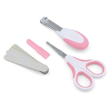 Набір по догляду за дитиною Nuvita 0м+ Рожевий Безпечні ножиці з акс. NV1138COOLPINK - Уцінка NV1138COOLPINK фото