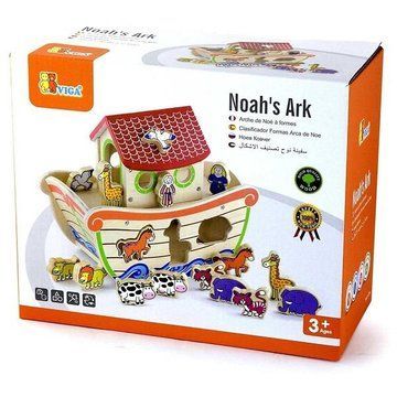 Дерев'яний сортер Viga Toys Ковчег зі звірятами (50345) 50345 фото