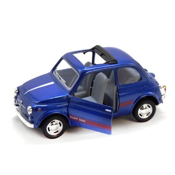 Коллекционная игрушечная модель FIAT 500 KT5004W инерционная Синий (KT5004W(Dark-Blue)) KT5004W(Dark-Blue) фото