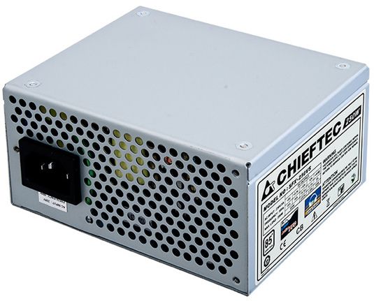 Блок питания CHIEFTEC Smart (250W), >85%, 80мм, 1xMB 24pin(20+4), 1xCPU 8pin(4+4), 2xMolex, 2xSATA, SFX, Bulk (SFX-250VS) SFX-250VS фото