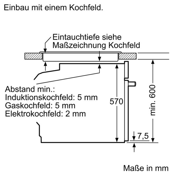 Духова шафа Bosch електрична, 66л, A, дисплей, конвекція, чорний (HBJ517YB0R) HBJ517YB0R фото