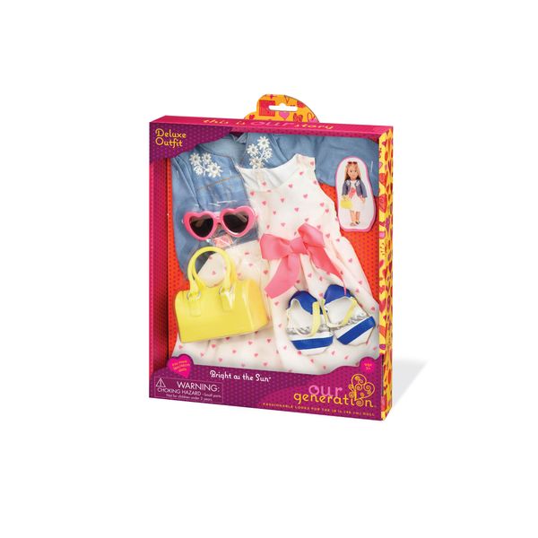 Набір одягу для ляльок Deluxe-Сукня з сердечками і жакетом Our Generation BD30246Z BD30246Z фото