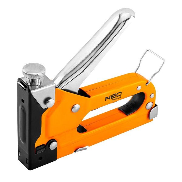 Степлер Neo Tools, 4-14мм, тип скоб J, регулювання забивання скоби 16-032 фото
