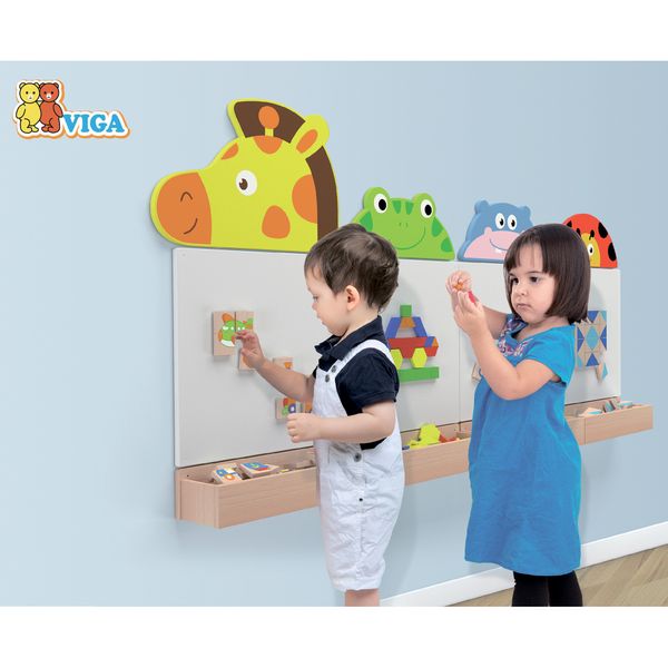 Игра-головоломка Viga Toys Магнитный танграм, 35 эл. (50643FSC) 50643FSC фото