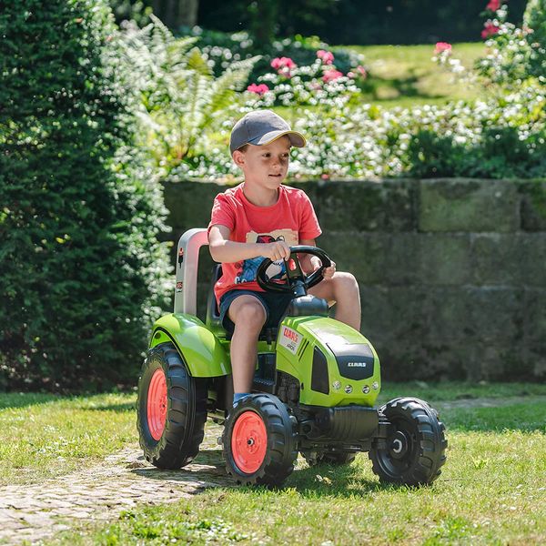 Детский трактор на педалях с прицепом Falk (цвет – зеленый) (1040AB) 1040AB фото
