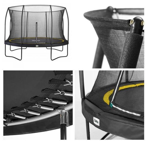 Батут Salta Comfort Edition Круглий 396 см Black (5077A) 5077A фото