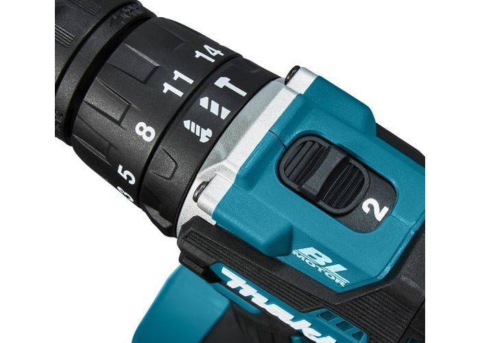 Шурупокрут-дриль акумуляторний Makita , 18В, 25/40Нм, 0-500/0-1700об/хв, 1.4кг, без АКБ і ЗП (DHP487Z) DHP487Z фото