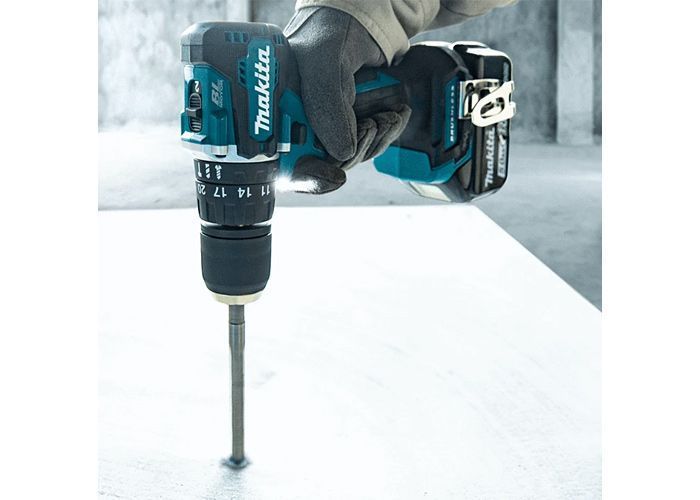 Шурупокрут-дриль акумуляторний Makita , 18В, 25/40Нм, 0-500/0-1700об/хв, 1.4кг, без АКБ і ЗП (DHP487Z) DHP487Z фото