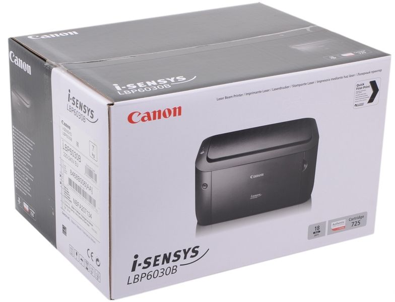 Принтер А4 Canon i-SENSYS LBP6030B (бандл з 2 картриджами) 8468B042 фото