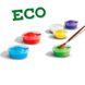 Гуаш серії "Еко" - ЯСКРАВА ПАЛІТРА (6 кольорів, в пластикових баночках)