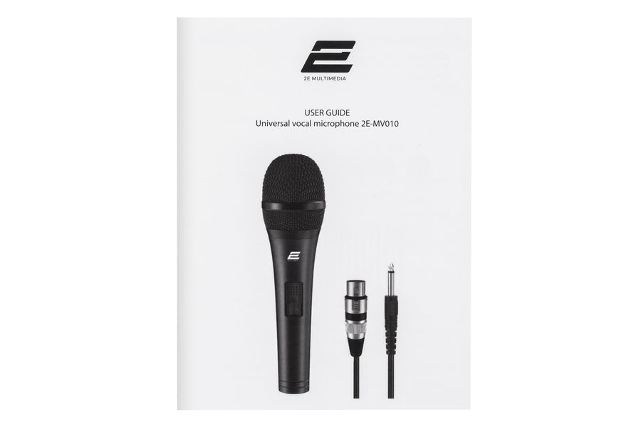 Мікрофон вокальний 2Е MV010 6.35mm (2E-MV010) 2E-MV010 фото