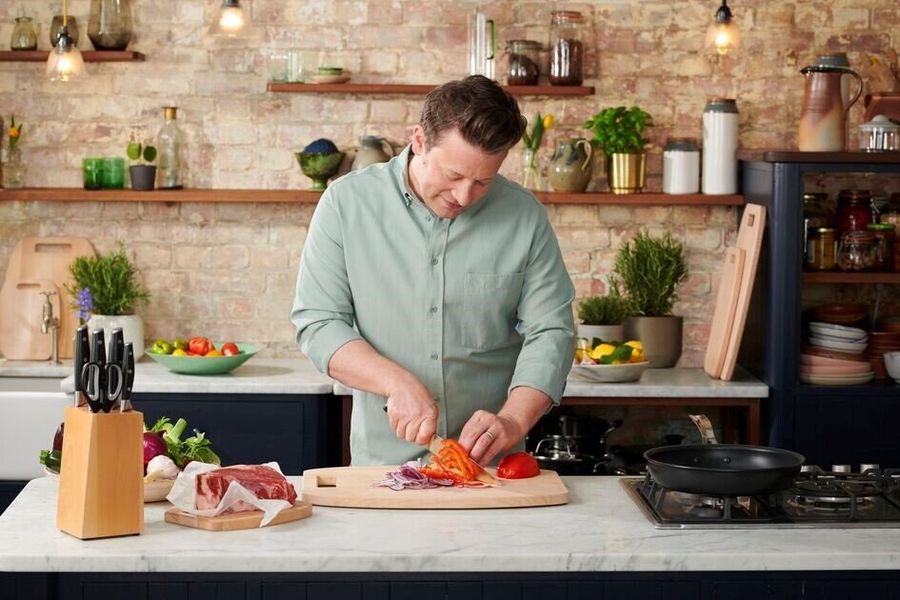 Ніж шеф-кухаря Tefal Jamie Oliver, довжина леза 20 см, нержавіюча сталь (K2670144) K2670144 фото