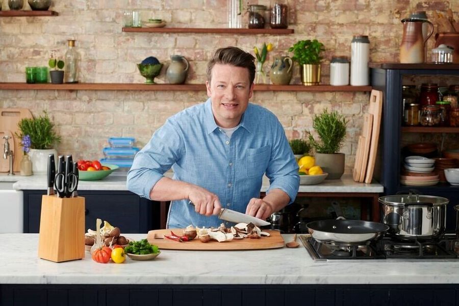 Ніж шеф-кухаря Tefal Jamie Oliver, довжина леза 20 см, нержавіюча сталь (K2670144) K2670144 фото