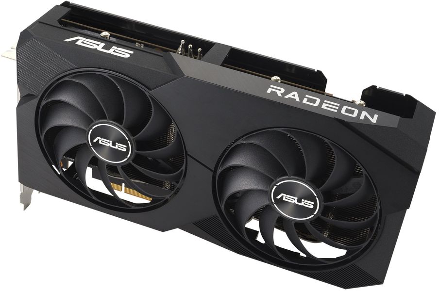 Видеокарта ASUS Radeon RX 7600 8GB GDDR6 DUAL OC V2 DUAL-RX7600-O8G-V2 (90YV0IH2-M0NA00) 90YV0IH2-M0NA00 фото