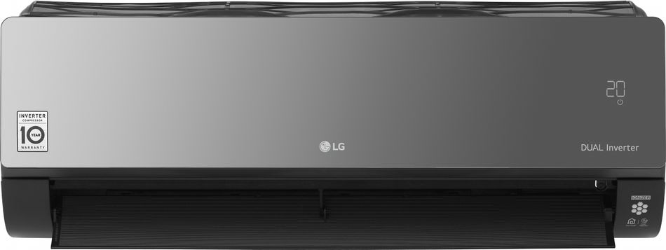 Кондиціонер LG Artcool Mirror , 25 м2, інвертор, A++/A+, до -15°С, R32, Wi-Fi, чорний (AC09BQ) AC09BQ фото