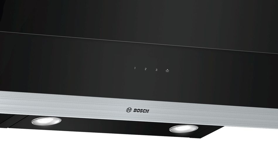 Вытяжка Bosch наклонная, 60см, 900м3ч, черный (DWK065G60R) DWK065G60R фото