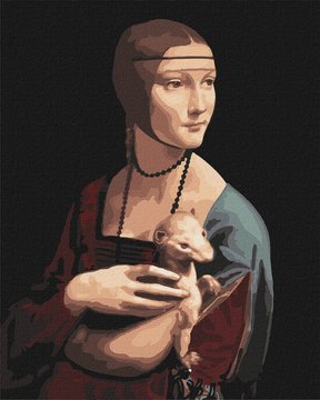 Картина за номерами "Дама з горностаєм ©Леонардо да Вінчі" Ідейка 40х50 см (KHO4818) KHO4818 фото