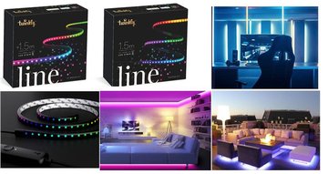 Smart LED Twinkly Line RGB, подовжувач TWL100STW-BEU 1,5м, Gen II, IP20, кабель чорний TWL100ADP-B TWL100ADP-B фото
