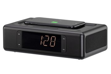 Акустична док-станція 2E SmartClock Wireless Charging, Alarm Clock, Bluetooth, FM, USB, AUX Black 2E-AS01QIBK фото