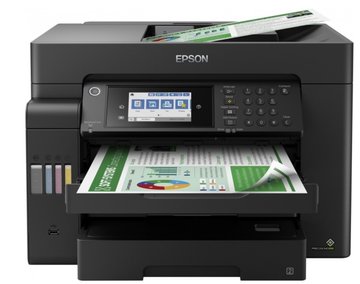 БФП ink color A3 Epson EcoTank L15150 32_22 ppm Fax ADF Duplex USB Ethernet Wi-Fi 4 inks Pigment (C11CH72404) C11CH72404 фото
