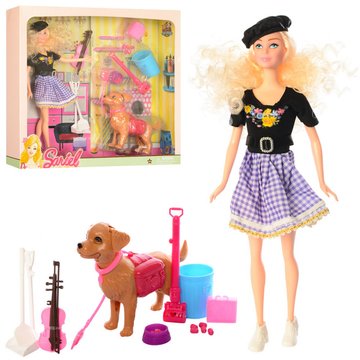 Кукла типа Барби "Sariel" скрипачка с собачкой (7726-A1) 7726-A1 фото