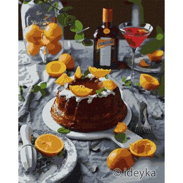 Картина за номерами "Апельсинова насолода" Ідейка KHO5616 40х50 см KHO5616 фото
