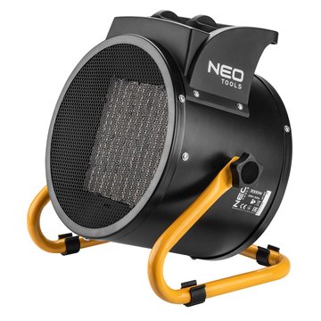 Теплова гармата електрична Neo Tools, 3кВт, 60м кв., 280м куб./г, нагр.елемент - керам. (PTC) (90-063) 90-063 фото