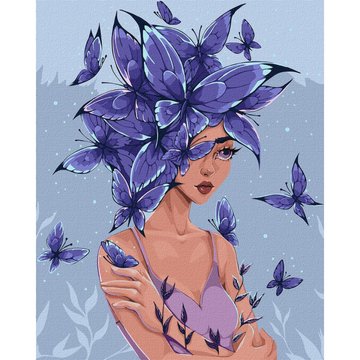 Картина за номерами "Думки-метелики" ©lien_illustration Ідейка KHO2585 40х50 см KHO2585 фото