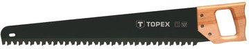 Ножовка для пеноблоков TOPEX, 600 мм, 17 зубов, твердосплавная напайка, 815 мм (10A760) 10A760 фото