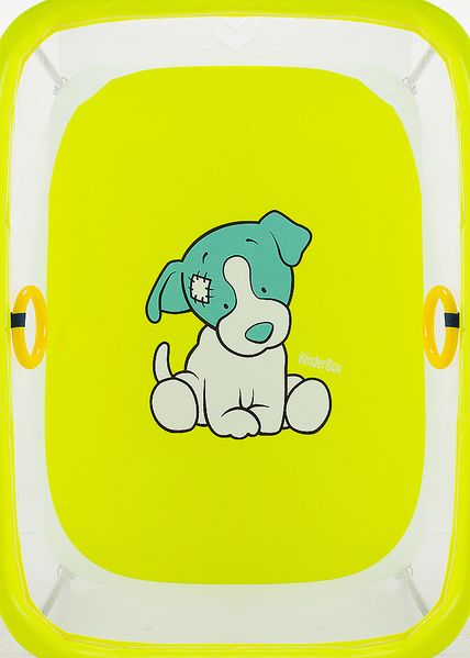 Манеж Qvatro LUX-02 мелкая сетка желтый (dog) (624988) BR-624988 фото