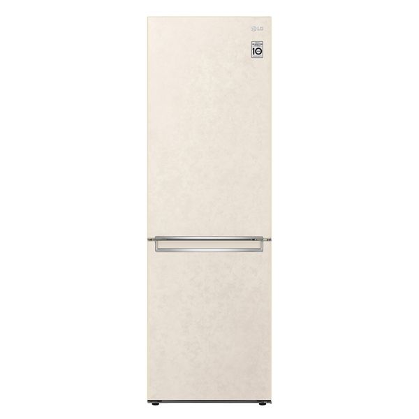 Холодильник LG з нижн. мороз., 186x60х68, холод.відд.-234л, мороз.відд.-107л, 2дв., А++, NF, інв., диспл внутр., зона св-ті, бежевий (GW-B459SECM) GW-B459SECM фото