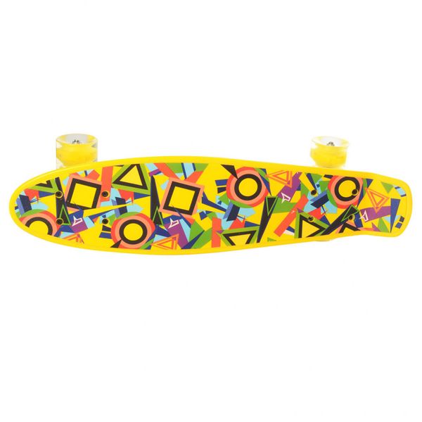 Детский скейт Пенни борд MS 0749-1 с светящимися колесами MS 0749-1(Yellow) фото