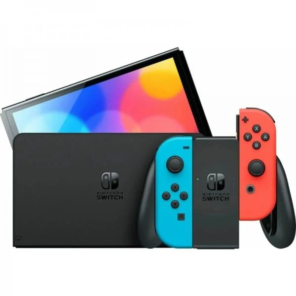 Игровая консоль Nintendo Switch OLED (красный и синий) 045496453442 фото