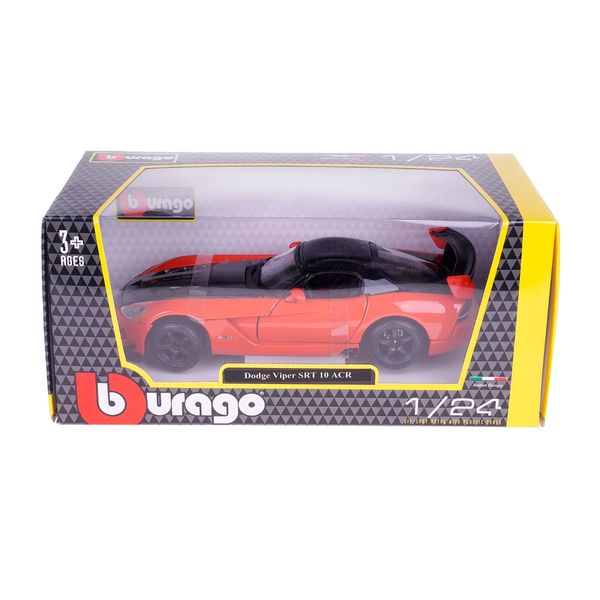Автомодель - DODGE VIPER SRT10 ACR (ассорти оранж-черн металлик, красн-черн металлик, 1:24) (18-22114) 18-22114 фото