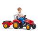 Дитячий трактор на педалях з причепом Falk (колір - червоний) (2020AB)