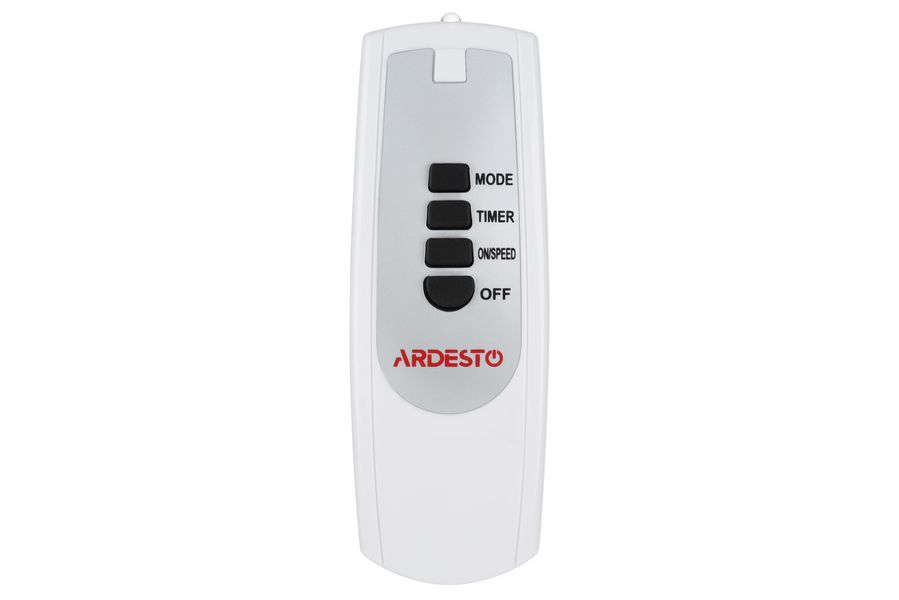 Вентилятор для підлоги Ardesto FN-R1608RW 40 см, опора кругла, таймер, пульт ДК, білий FN-R1608RW фото