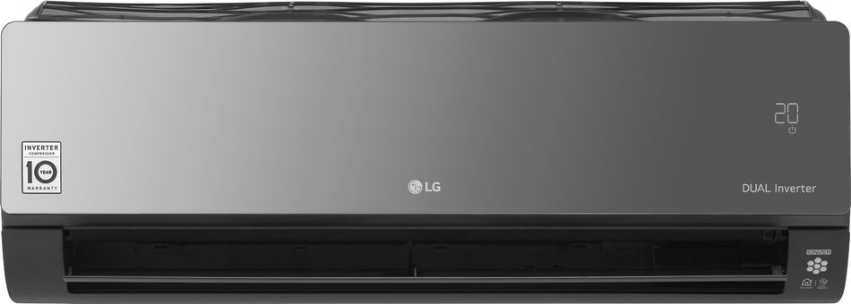 Кондиціонер LG Artcool Mirror , 35 м2, інвертор, A++/A+, до -15°С, R32, Wi-Fi, чорний (AC12BQ) AC12BQ фото
