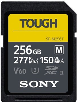 Карта памяти Sony 256GB SDXC C10 UHS-II U3 ​​V60 R277 / W150MB / s Tough SFM256T.SYM фото
