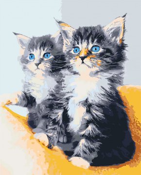 Картина за номерами. Art Craft "Блакитноокі кошенята" 40 * 50 см 11617-AC 11617-AC фото