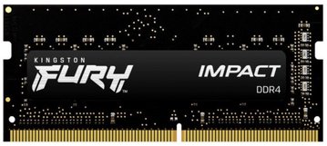 Пам'ять ноутбука Kingston DDR4 16GB 2666 FURY Impact KF426S15IB1/16 фото
