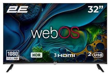 Телевізор 32" 2E LED FHD 60Hz Smart WebOS Black - Уцінка 2E-32A07KW фото