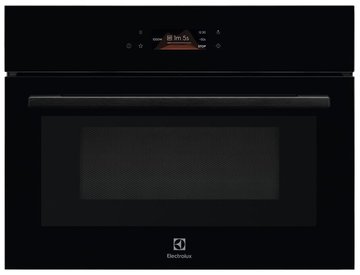 Духовой шкаф Electrolux электрический компактный, 42л, дисплей, конвекция, ф-ция микроволн, черный (EVM8E08Z) EVM8E08Z фото