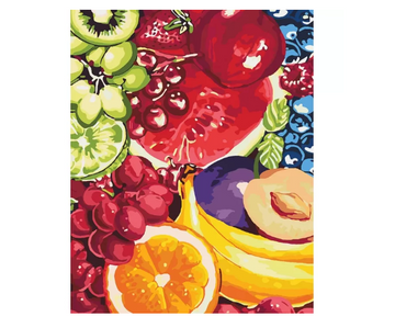 Картина за номерами. Квіти "Солодкі фрукти" , 40х50 см (KHO2937) KHO2937 фото