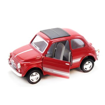 Колекційна іграшкова модель FIAT 500 інерційна Червоний (KT5004W(Red)) KT5004W(Red) фото